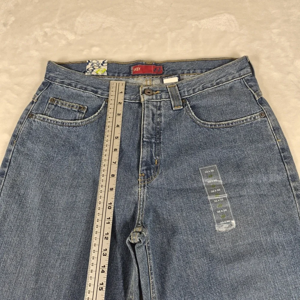 Anchor Blue Easy Fit Jeans Men's 32x32 Blue Denim Loose Relaxed 100% Cotton NWT
